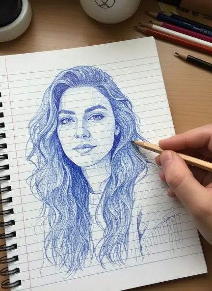 رسم حبر: مثال على نمط من Aixy